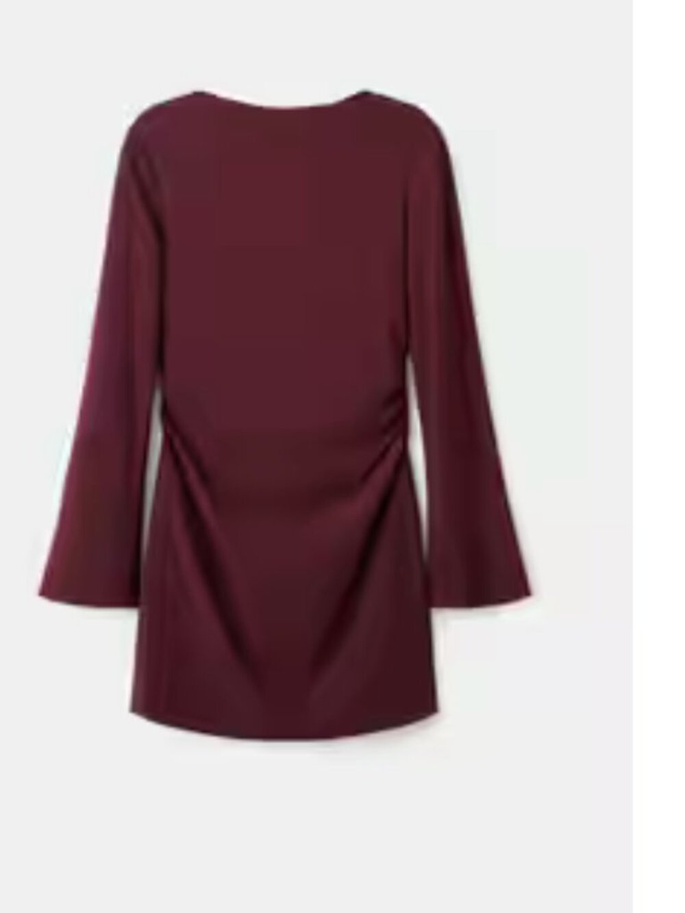 mango Boat-Neck Ruched Mini Dress Size XL - NWT